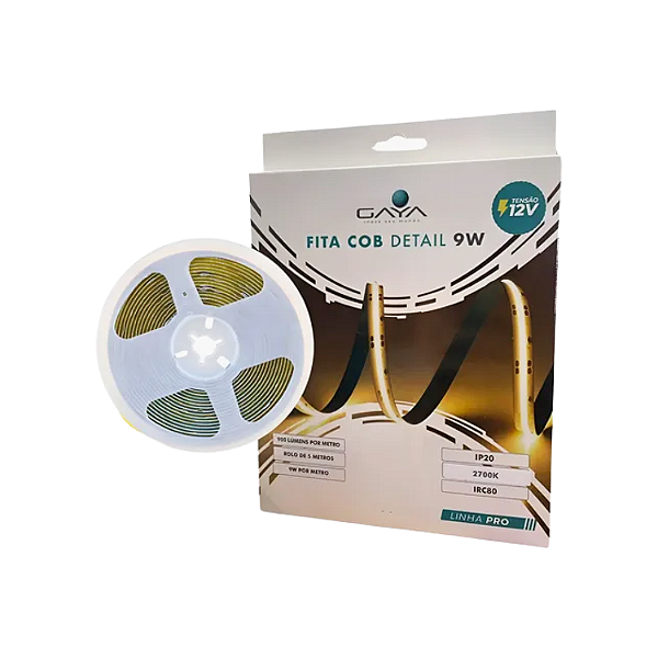 FITA LED COB 9W 2.7K 900LM 12V IP20 - GAYA