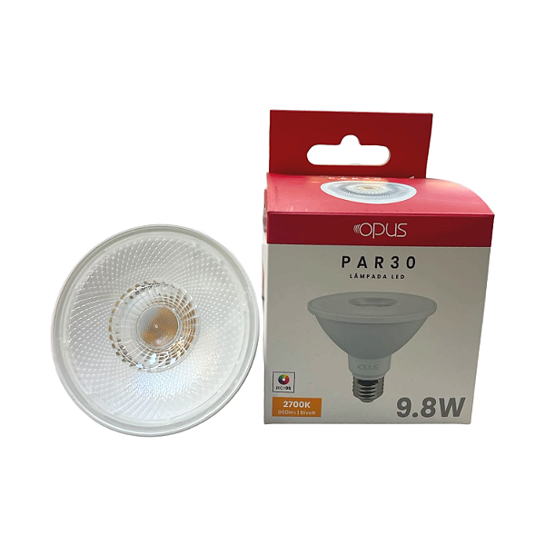 Lampada Par30 9.8w 2.7k Bivolt Ip20 Irc 95 - Opus