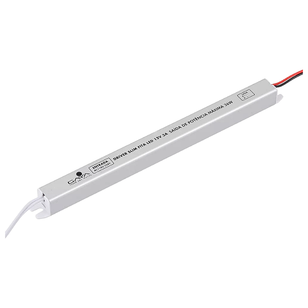 FONTE SLIM 3A 12V 36W IP20 9365 - GAYA