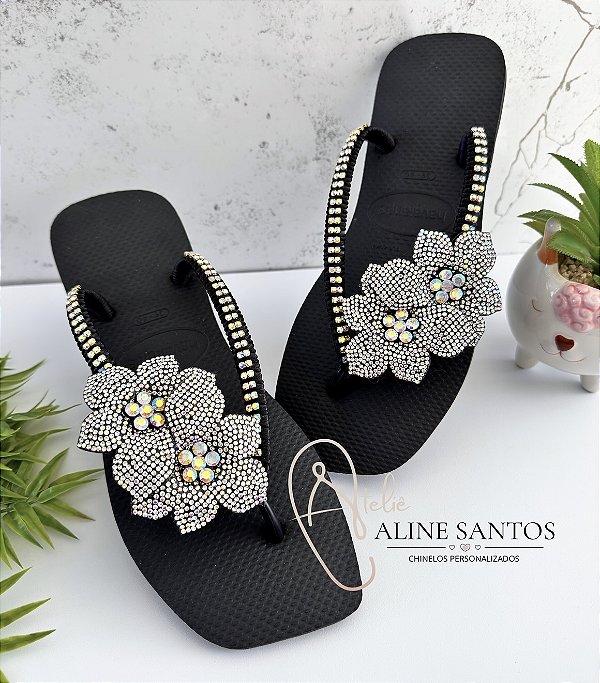 Square Flor Strass
