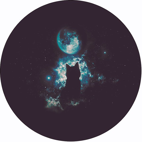 Capa Personalizada para Estepe Ecosport Crossfox Felino Gato e Lua