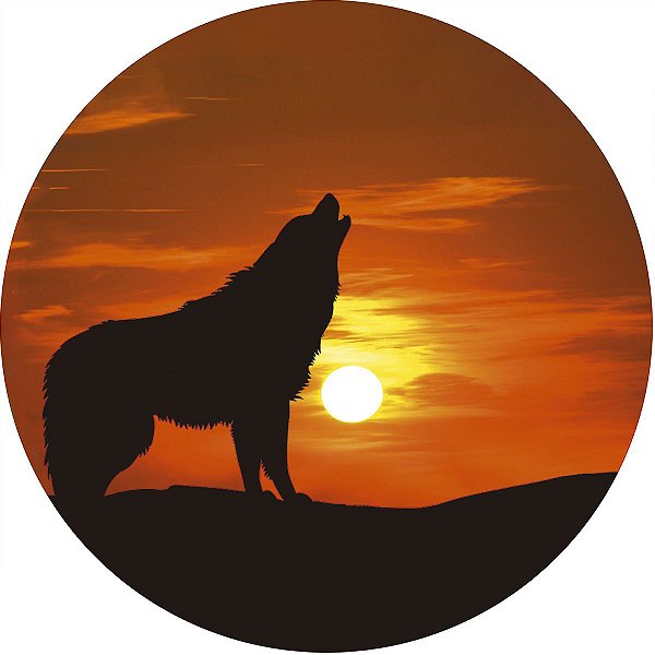 Capa Personalizada para Estepe Ecosport Crossfox Lobo