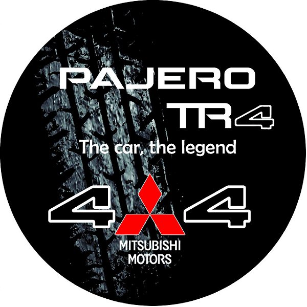 Capa de Estepe Personalizada Lorben Pneu aro 17 Exclusiva para Pajero TR4 4WD