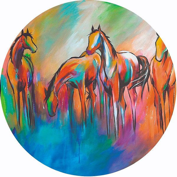 Capa Personalizada para Estepe Ecosport Crossfox Pintura Cavalos