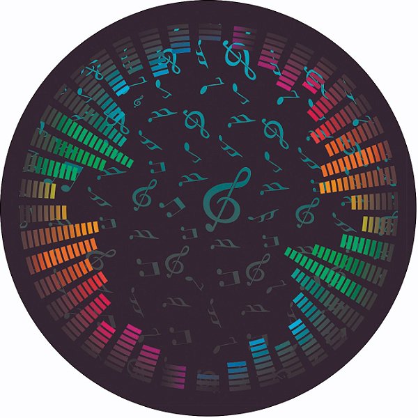 Capa Personalizada para Estepe Ecosport Crossfox Notas Musicais 7