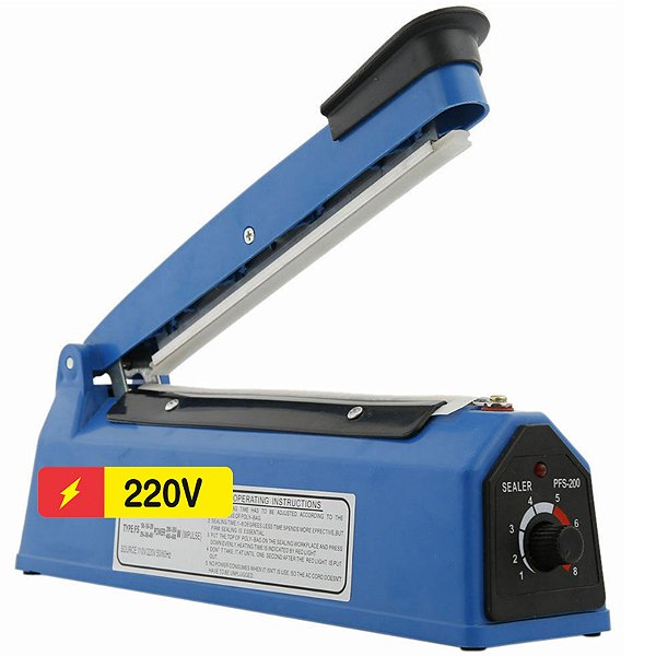 Seladora Manual 20cm Lorben Embalagens PE e PP 300W 220V Uso Doméstico