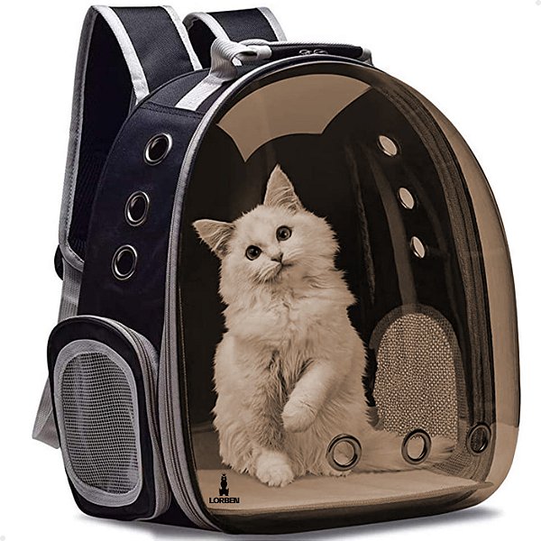 Mochila Astronauta com Visor Panorâmico Lorben Bolsa Pet Cachorro Gato