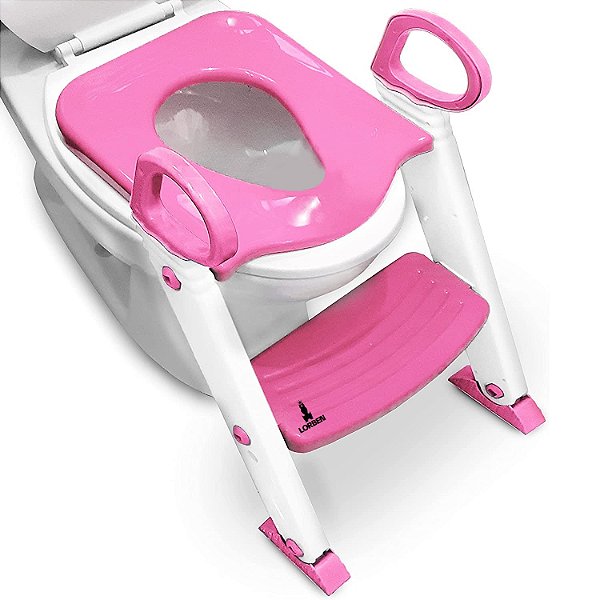 Assento Redutor Infantil Lorben Com Escadinha Para Vaso Sanitário