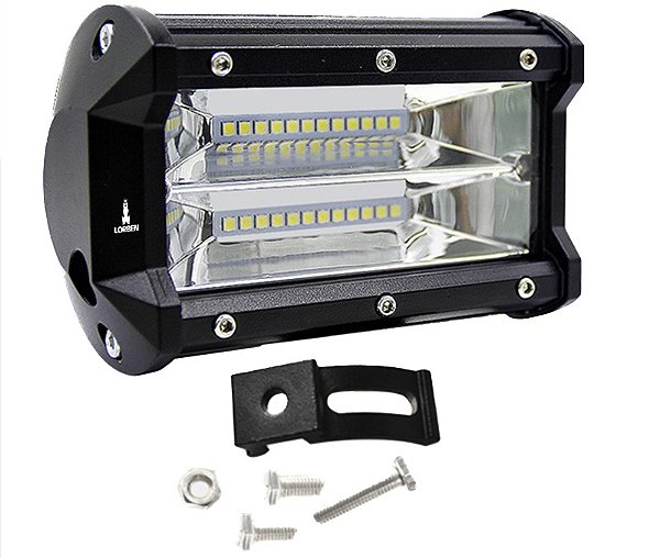 Farol de Milha Lorben Retangular Led 72W Off Road Trilha 4x4