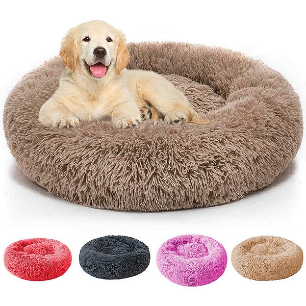 Caminha Nuvem Pet Lorben Redonda Pelúcia Cachorros Gatos Tamanho G 60x60cm