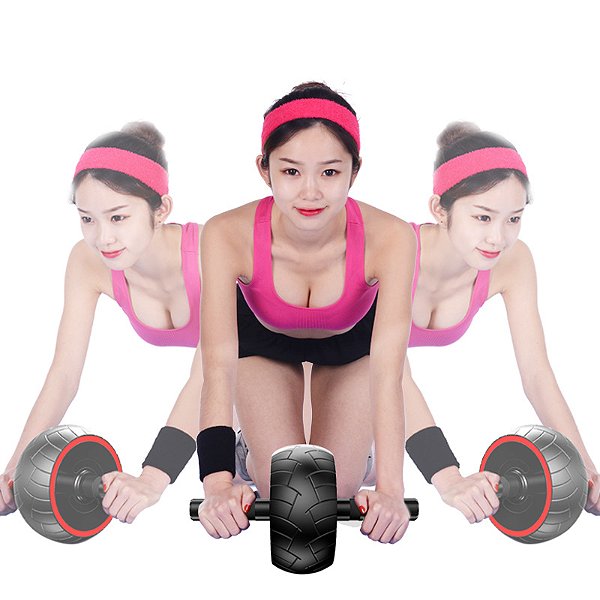 Roda Rolo Abdominal Lorben Polia Larga Aparelho Exercício Fitness