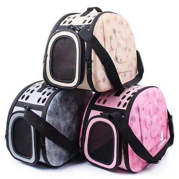 Bolsa de Transporte Pet Lorben Cães e Gatos Desmontável Passeio Viagem Avião