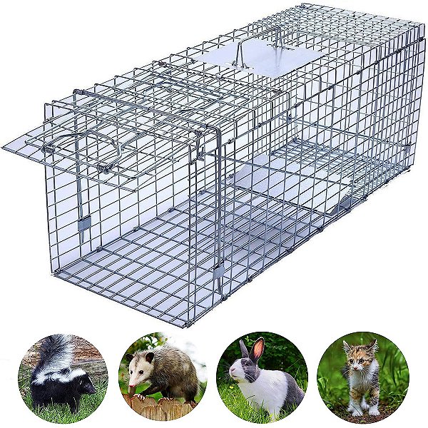 Armadilha Gaiola Gatoeira Lorben Grande Captura Resgate Animais Gatos Gambás Lagartos