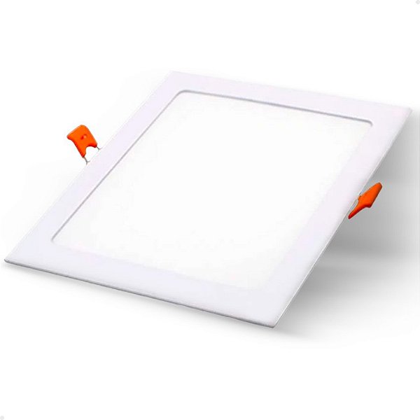 Plafon Painel LED Quadrado Recuado Embutir 17x17cm 15W 7000k Lorben