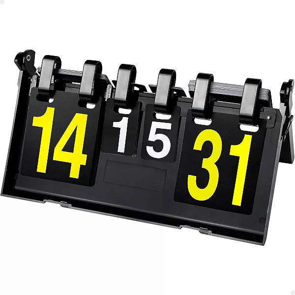 Placar de Mesa Dobrável Lorben Marcador Manual Contador de Pontos