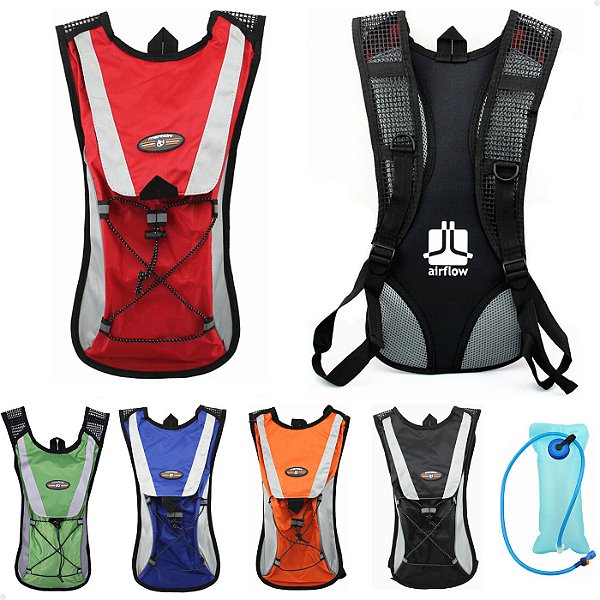 Mochila de Hidratação Lorben com Bolsa Reservatório Água 2L Camelback Camelbag Ciclismo Bike Bicicleta Motocross Trilha