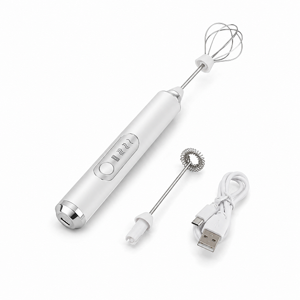 Mini Mixer Misturador Elétrico 2 em 1 Portátil Lorben Bebidas Batedor Ovos Recarregável USB