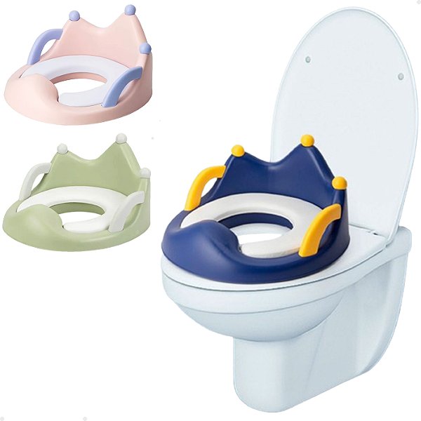 Assento Redutor Infantil Vaso Sanitário Modelo Coroa Lorben