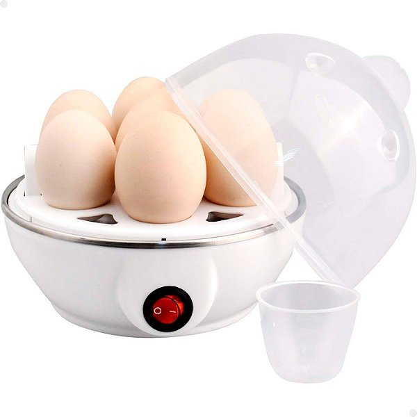 Cozedor Aquecedor Portátil para até 7 Ovos Elétrico 220V Prático Cozinha