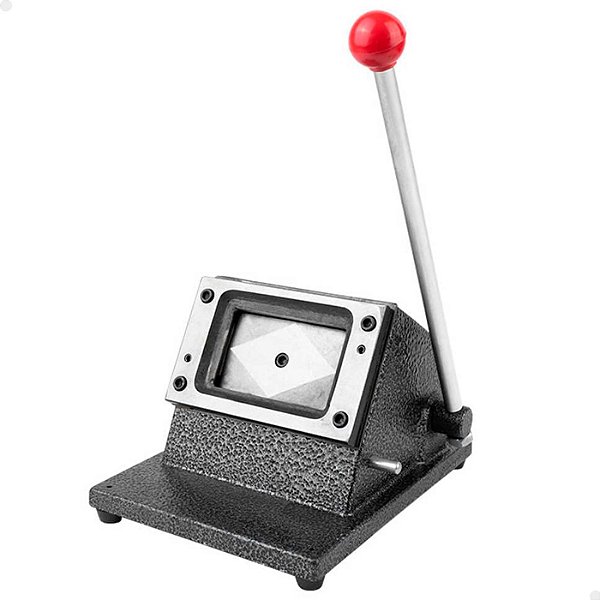 Cortador para Cartão Crachá PVC de Mesa Manual Aço Lorben