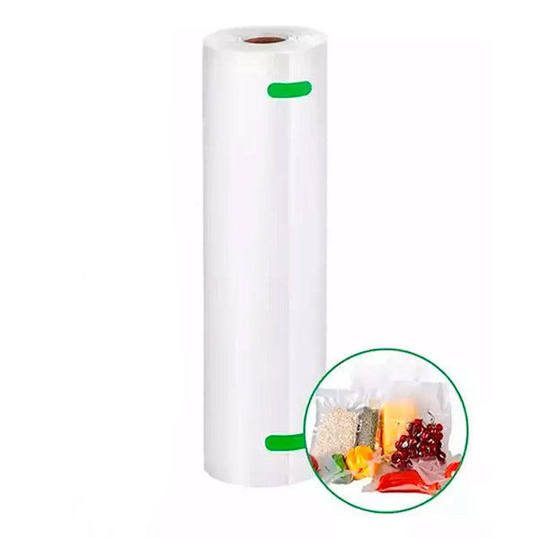 Rolo Bobina Saco Continuo Ranhuras Seladora Vácuo 25cm X 5m