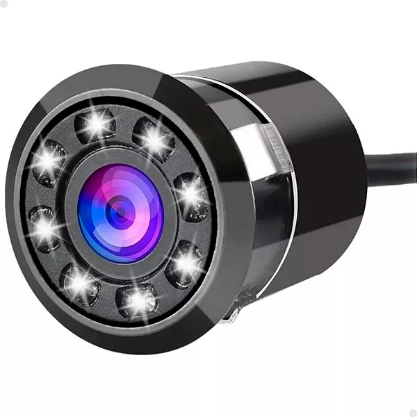 Câmera De Ré Automotiva 12v Visão Noturna A Prova De Agua