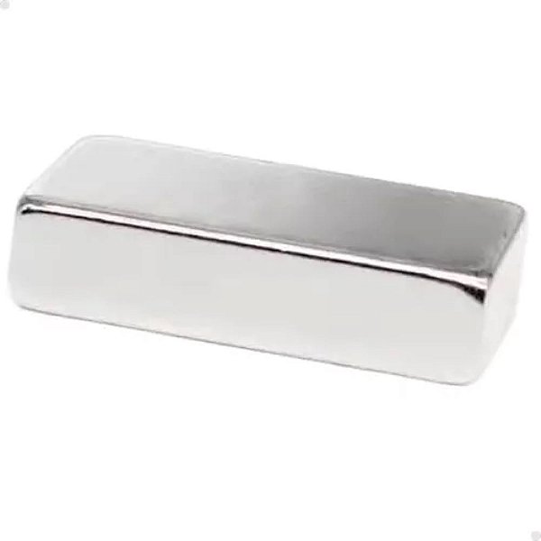 Ímã de Neodímio Bloco 39x19x09mm Super Forte Suporta até 25kg