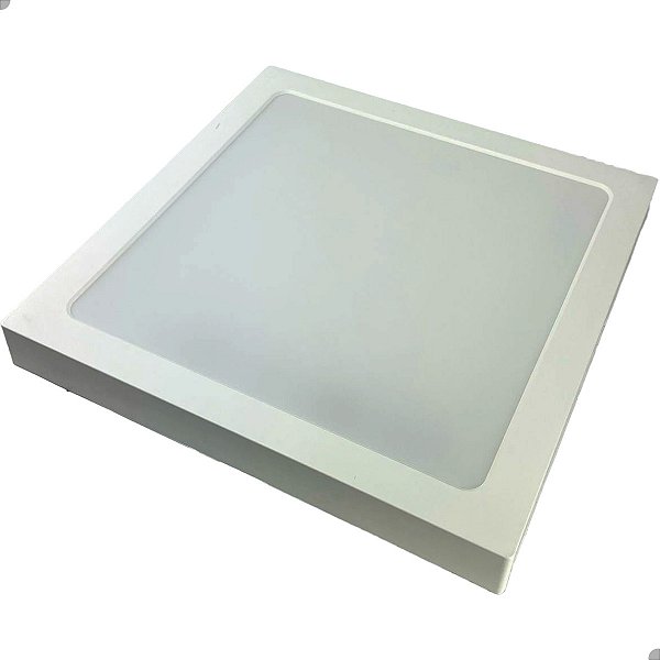 Plafon Painel de LED quadrado de sobrepor 30x30cm - 25W - 6500k - Marca Lorben