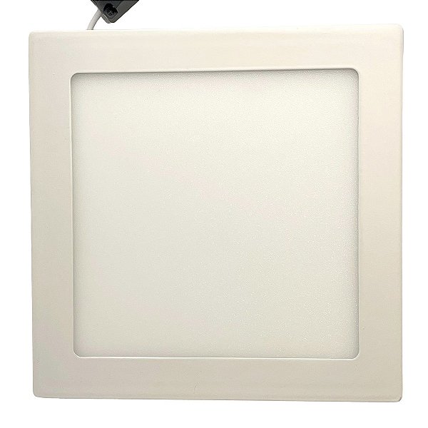 Plafon Painel de LED QUADRADO de Embutir 17cm de diâmetro Bivolt (110/220V)- 12W - 3000k