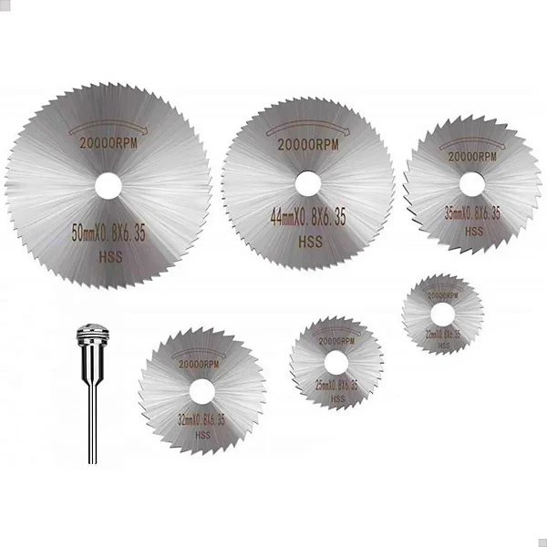 Lâmina Serra Aço Hss Para Dremel Micro Retífica Kit 6 Peças