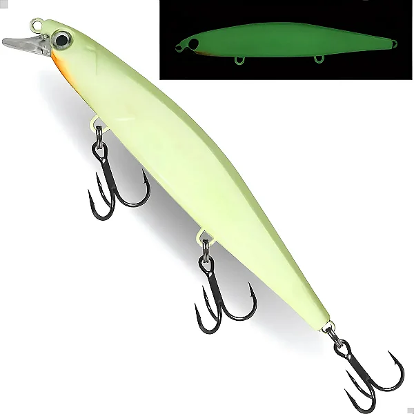 Isca Artificial Meia Água 3 Garateias Tucunaré Robalo Minnow