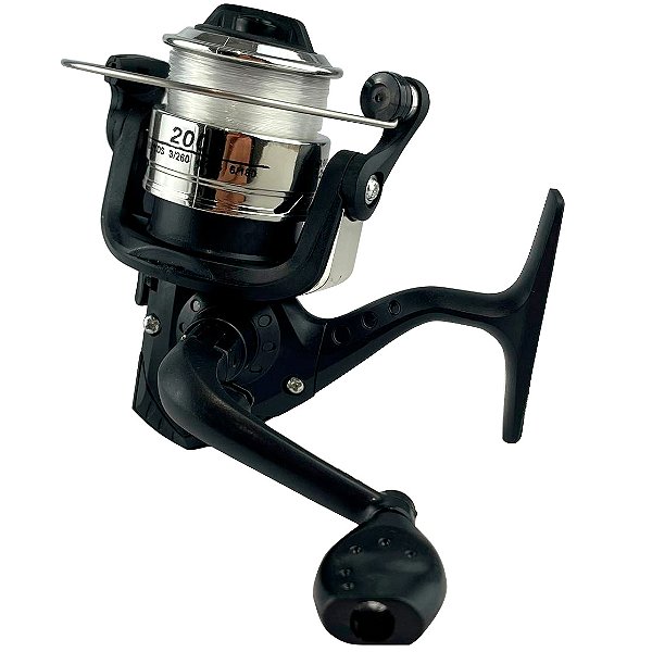 Molinete De Pesca Lorben 200 Ultra Light Pequeno Já Com Linha