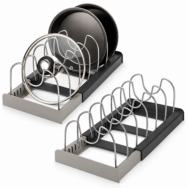 Organizador Expansível para Tampas Panelas e Formas Ajustável