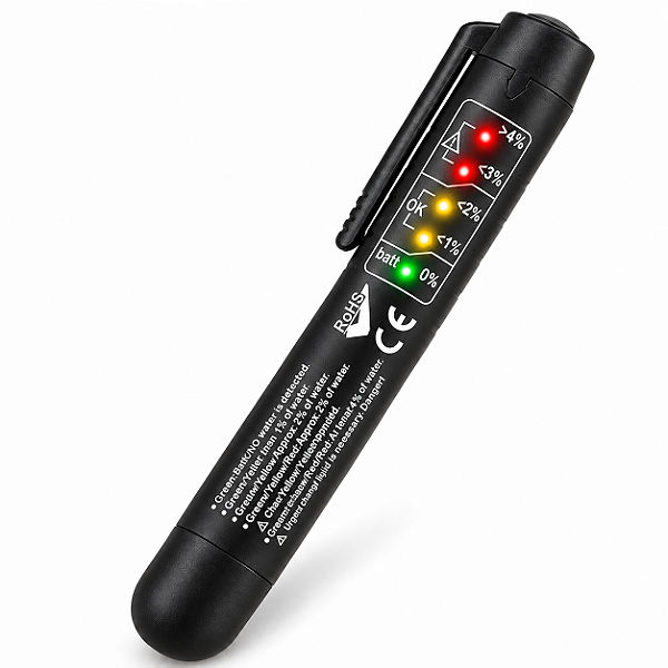 Testador de Fluido de Freio Digital Tipo Caneta com Indicadores LED – Medidor de Umidade