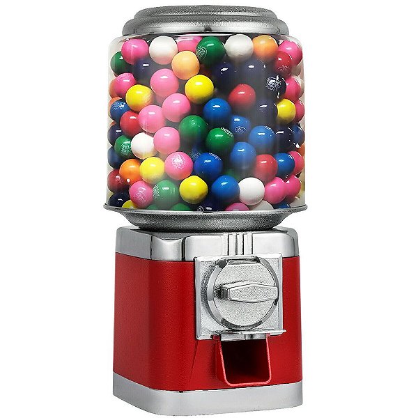 Máquina de Bolinhas Chicletes Lorben Venda Automática Vending Machine Vermelha