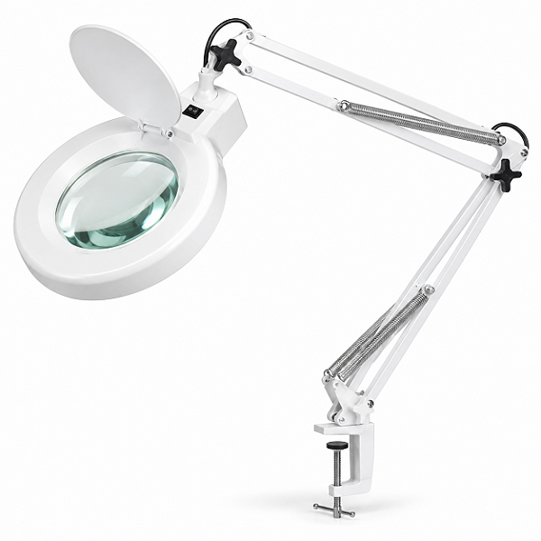 Lupa Luminária Estética Mesa Profissional 120 Led Alto Brilho 220V Depilação Tatuagens