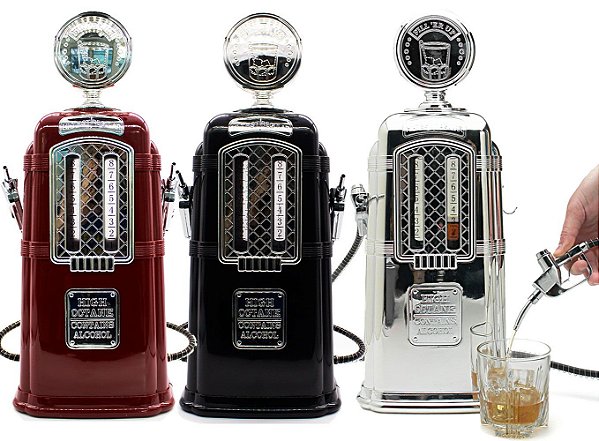 Dispenser de Bebidas Duplo Lorben Bomba de Gasolina Lorben Retrô Vintage
