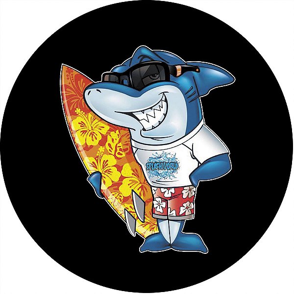 Capa de Estepe Personalizada para Ecosport Crossfox Tubarão Surf