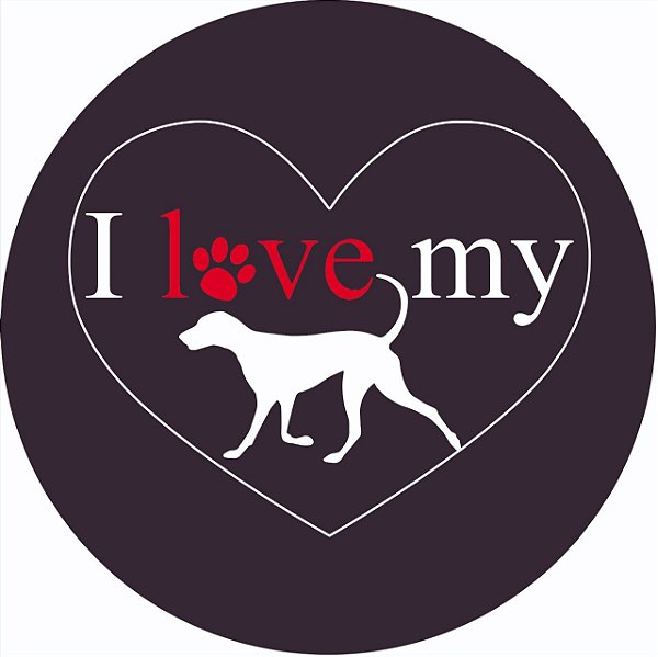 Capa de Estepe Personalizada para Ecosport Crossfox I Love My Dog 4