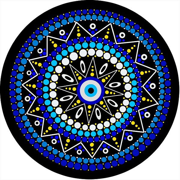 Capa de Estepe Personalizada para Ecosport Crossfox Aircross Mandala Olho Grego