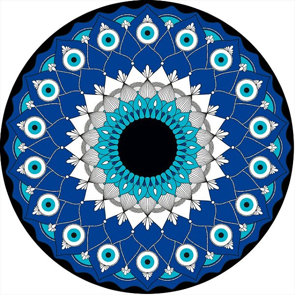 Capa de Estepe Personalizada para Ecosport Crossfox Aircross Mandala Olho Grego