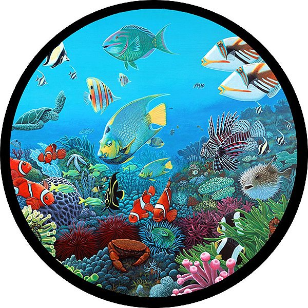 Capa Personalizada para Estepe Ecosport Crossfox Aircross Peixes Fundo do Mar