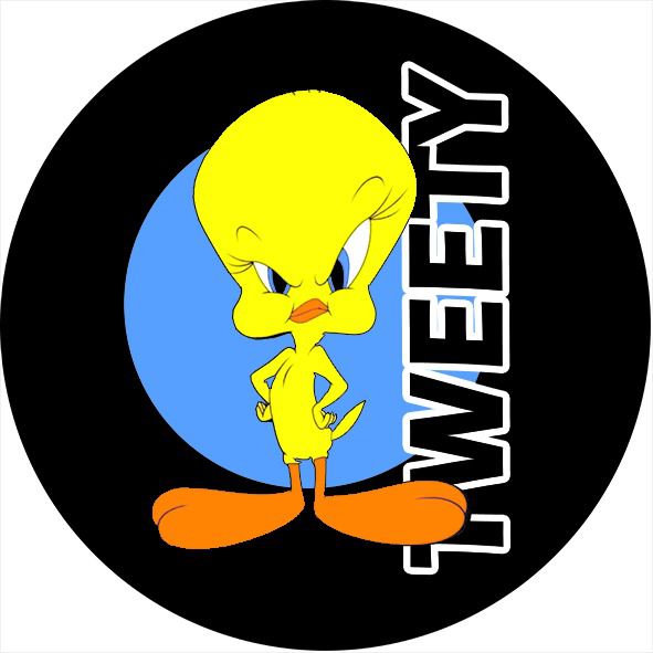Capa Personalizada para Estepe Ecosport Crossfox Tweety Piu-Piu Looney Tunes