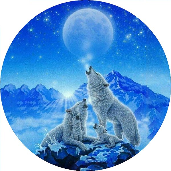 Capa Personalizada para Estepe Ecosport Crossfox Lobo Branco