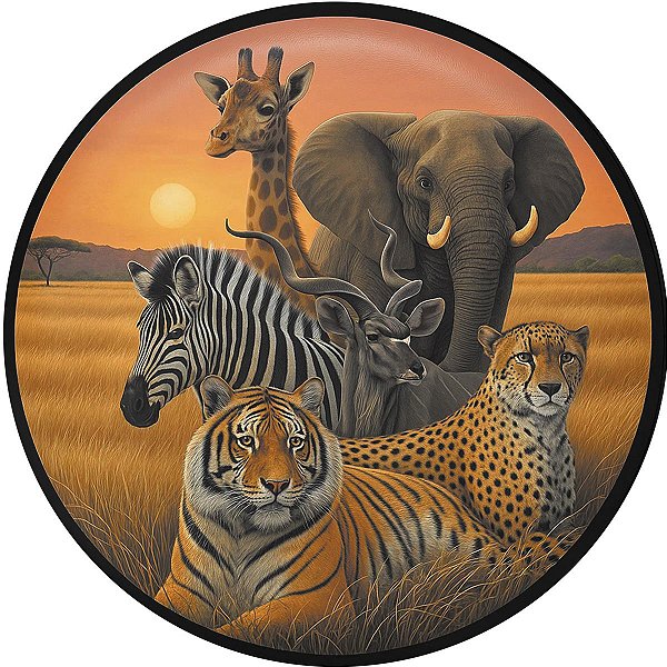 Capa Personalizada para Estepe Ecosport Crossfox Animais na Savana