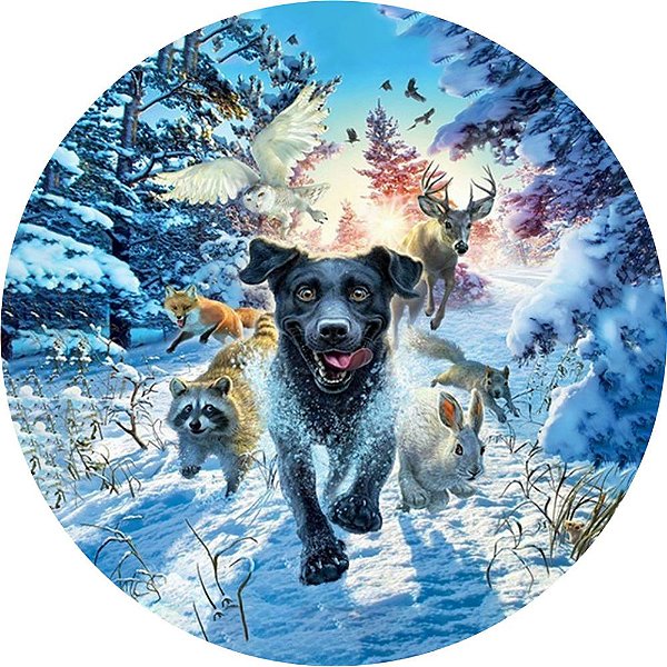 Capa Personalizada para Estepe Ecosport Crossfox Animais na Neve