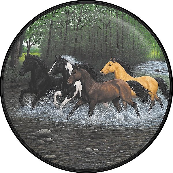 Capa Personalizada para Estepe Ecosport Crossfox Jimny Doblo Cavalos