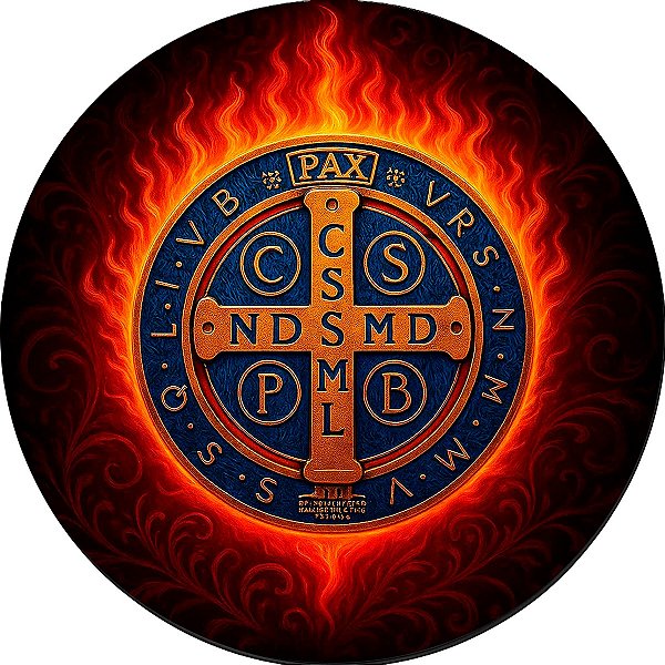 Capa Personalizada para Estepe Ecosport Crossfox Religioso Cruz Sagrada São Bento