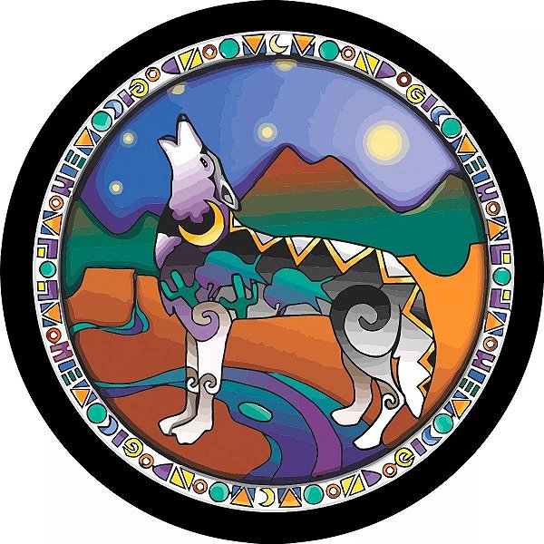 Capa Personalizada para Estepe Ecosport Crossfox Lobo Grafismo