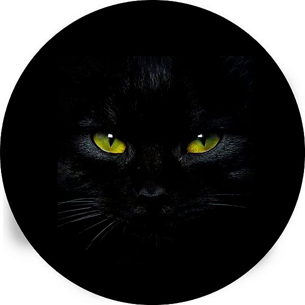 Capa de Estepe Personalizada para Ecosport Crossfox Felino Gato Preto Olhos Verdes